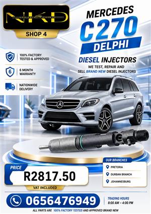 Mercedez_C270_Delphi_Diesel_Injectors_Recon_KZN
