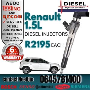 Renault 1.5L diesel injectors for sale