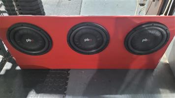 Slim line Power bass 3 tens DVc 6000w each