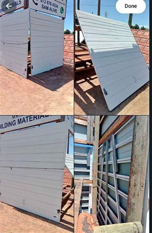 2× single metal garage doors