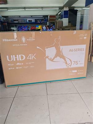 Brand new Hisense 75 inch smart 4k ultrs hd TV is on special 