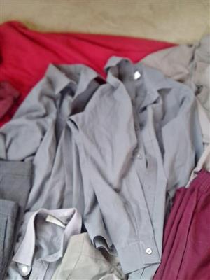 Grey school clothes 