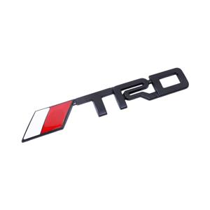 TRD Motorsport Matt Black Sticker Badge (14x2cm)