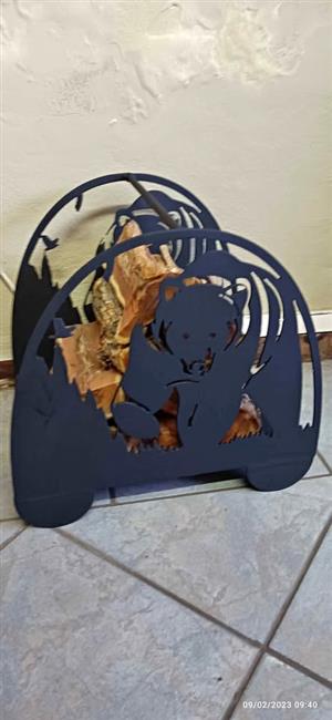 Wood stands for fireplaces