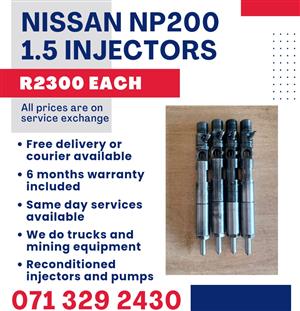 NISSAN NP200 1.5 INJECTORS FOR SALE WITH WARRANTY INCLUDED 