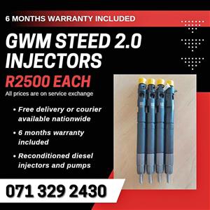 GWM STEED 2.0 INJECTORS FOR SALE WITH WARRANTY INCLUDED