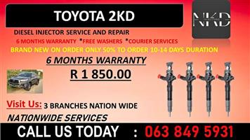 TOYOTA 2KD DIESEL INJECTORS FOR SALE NATIONWIDE