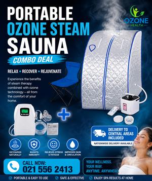OZONE & STEAM THERAPY PORTABLE SAUNA TENT
