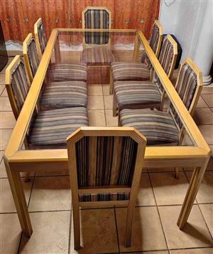 Old Antique Dining Room 8 Seater Set