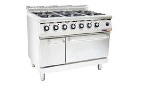 GAS STOVE WITH GAS OVEN ANVIL - 6 BURNER-COA3006