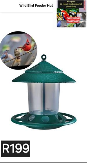 Wild bird feeder huts