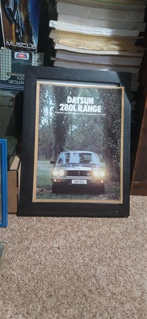 Datsun 280L, original brosjure / story / pictures