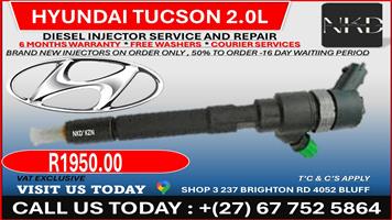 Hyundai Tucson 2.0L Diesel Injectors on Recondition