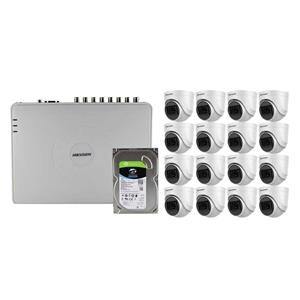 Hikvision 16 Channel Hi-Res DVR 16 Camera Kit  & Installation 