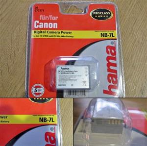 Hama Battery NB-7L Canon Powershot Digital Cameras New Sealed – buy 2 and receive 3rd one free
