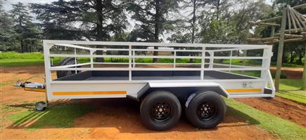 4 meter Double Axle Utility Trailer in White