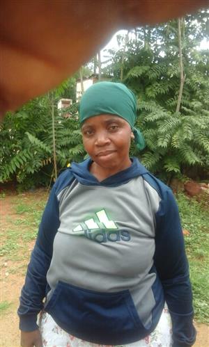 46 year old Miriam from Lesotho has refs and needs stay in work as maid, nanny