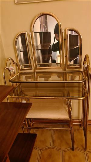 Dressing table and chair