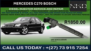 Mercedes C270 Bosch Diesel Injectors
