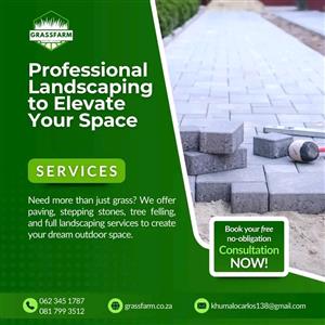 Instant lawn and landscaping design