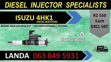 ISUZU 4HK1 DIESEL INJECTORS FOR SALE OR RECON WITH WARRANTY 