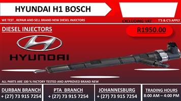 Hyundai H1 Bosch Diesel Injectors 