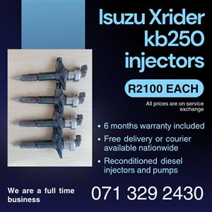 ISUZU XRIDER KB250 INJECTORS FOR SALE WITH WARRANTY INCLUDED 
