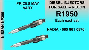 NISSAN NP300 DIESEL INJECTORS FOR SALE OR TO RECON