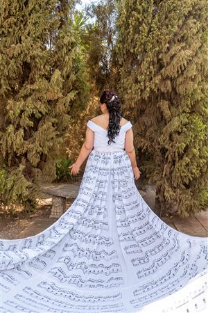 Music Note Wedding Dress