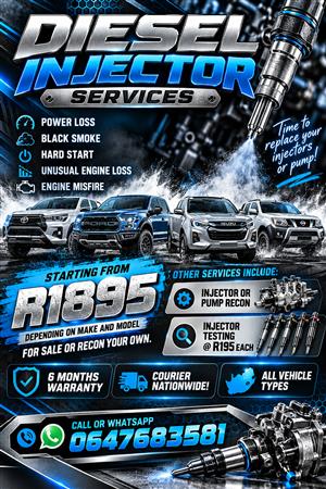 DIESEL INJECTORS FOR SALE OR RECON YOUR OWN