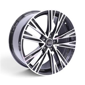 19″ QS-5142 5×112 Black Machine Face Alloy Wheels