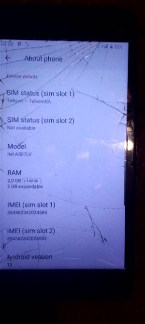 ITEL V52 LTE (SIM Network Unlocked)