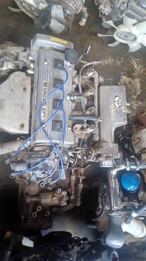 Toyota Corolla 1.6L 4afe complete engine for sale