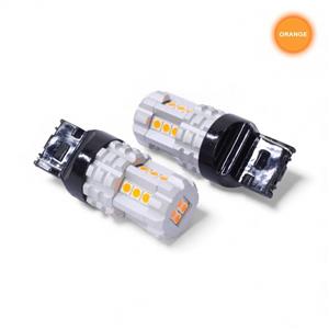 SMD LED Replacement Bulb - Type T20 7440 Wedge Orange (Pair)