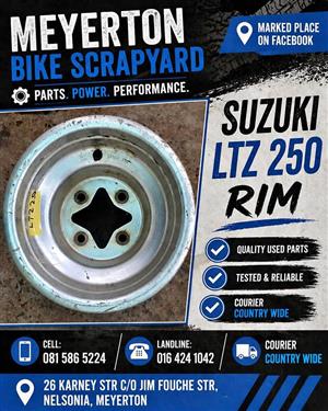 Suzuki LTZ 250 Rim.  Meyerton Bike Scrapyard. New and secondhand spares. We stripping Bikes, Quads,