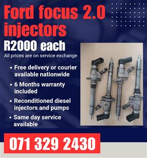 FORD FOCUS 2.0 INJECTORS FOR SALE WITH WARRANTY 