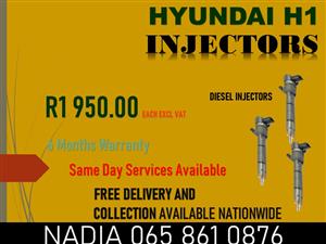 HYUNDAI H1 DIESEL INJECTORS FOR SALE OR TO RECON