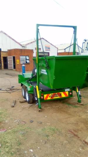 "Waste management just got a whole lot easier with our Skip Bins and Trailer."