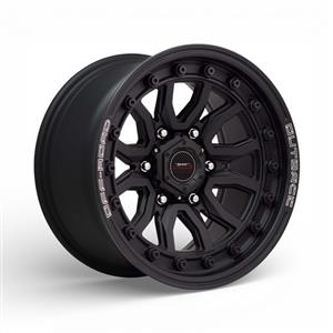 16″ A-Line Warrior 6/139 Satin Black Alloy Wheels