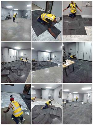 Gently Used Carpet tiles