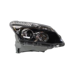Isuzu D-Max 2013 Replacement Headlight RHS Black w/projector & socket