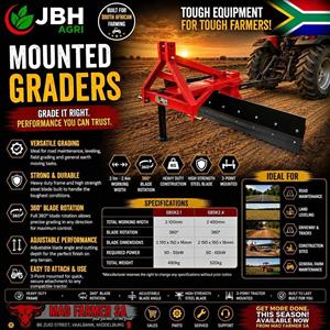 New mounted grader blades for sale at Mad Farmer SA