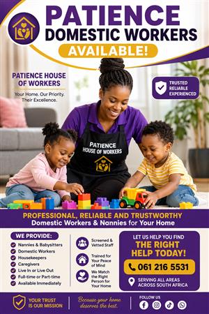 Housekeepers ,Garderners ,Nannies and caregivers 
