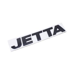 Matt Black Jetta Letters Sticker Badge (13×2.5cm)