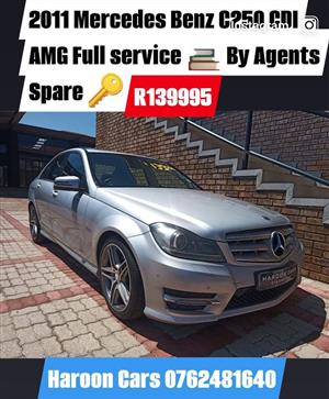 Call Haroon on 2011 Mercedes Benz C250 CDI Auto AMG Black leather Full service history by agent