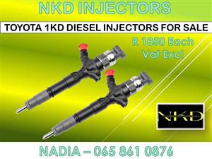 Toyota 1KD diesel injectors for sale