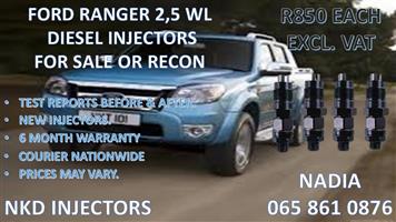 DIESEL INJECTORS FOR SALE FOR FORD RANGER 2.5 WL