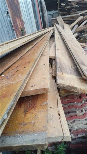 150mm wide reclaimed Oregon pine flooring planks 