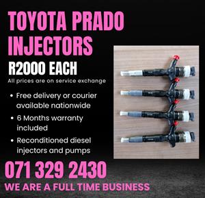 TOYOTA PRADO INJECTORS FOR SALE WITH WARRANTY INCLUDED 
