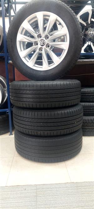 17inch Toyota -cross mags and tyres like new 